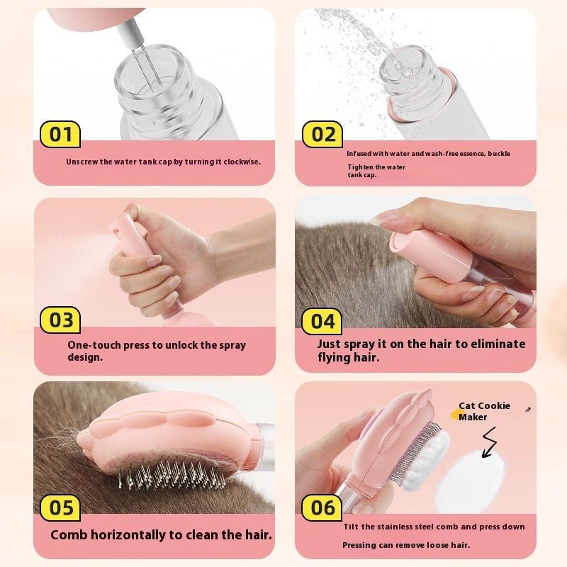 2 In 1 Comb With Spray