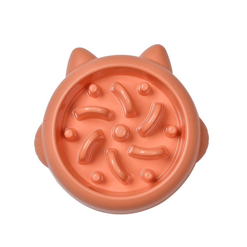 Pets Anti Choking Slow Feeder Dish Bowl