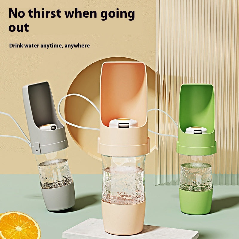 2 In 1 Travel Water Dispenser & Feeder For Pets