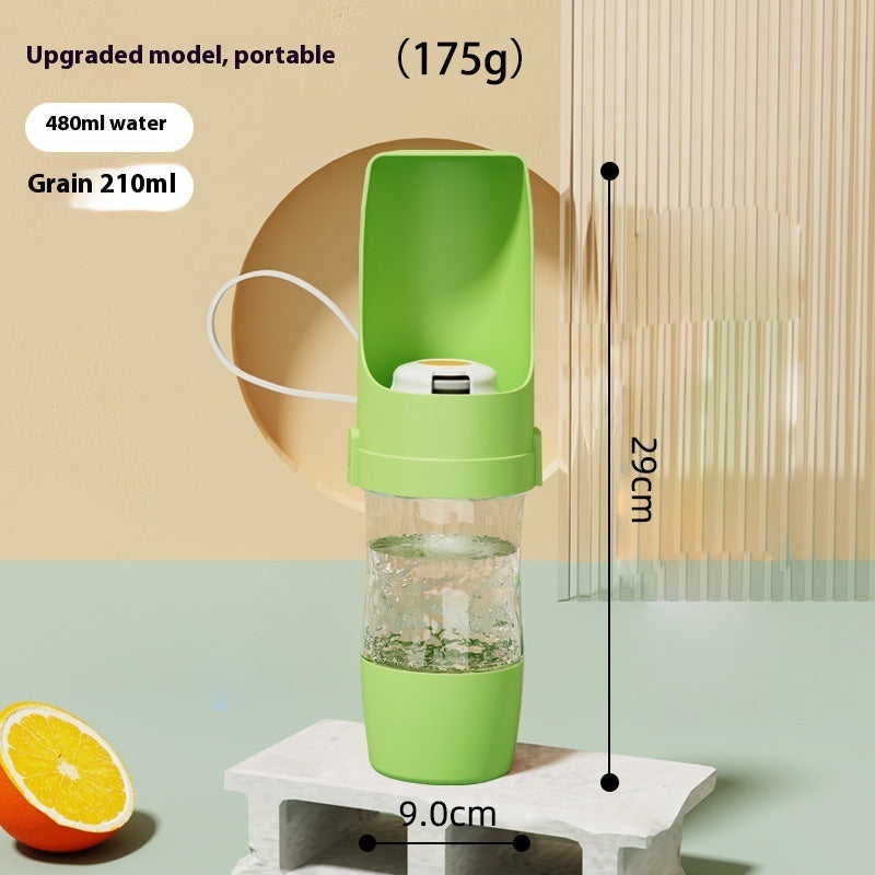 2 In 1 Travel Water Dispenser & Feeder For Pets