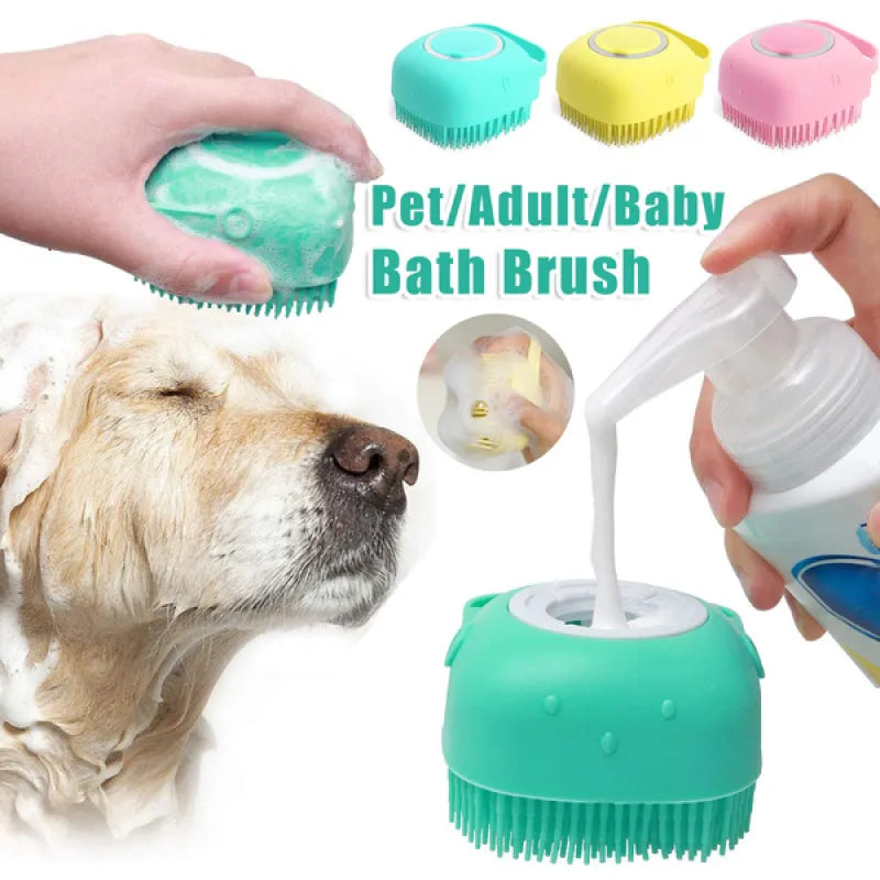 Silicone Dog Massage Brush