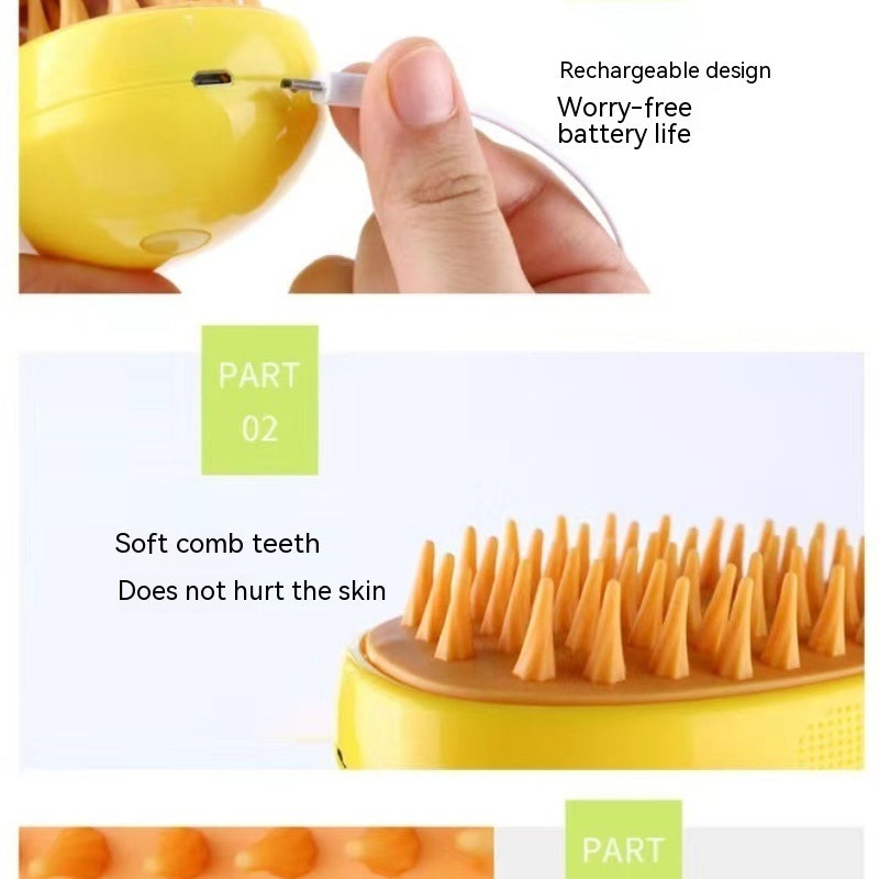 3 In 1 Pet Steamy Electric Spray Brush