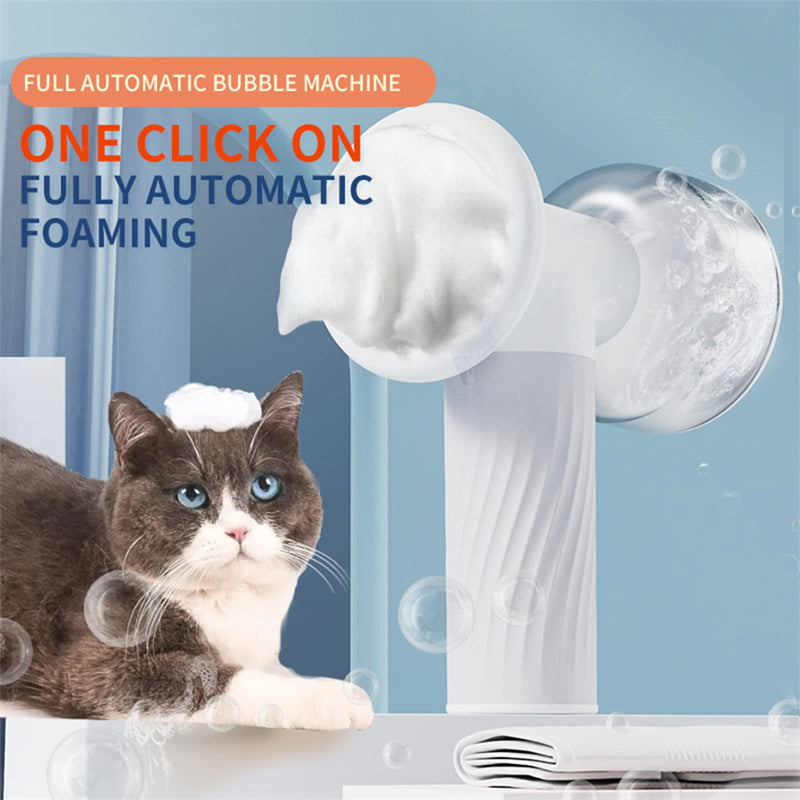 Automatic Foaming Shampoo Pet Bath Brush