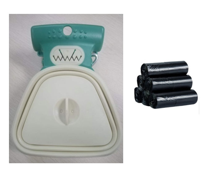 Foldable Dog Poop Bag Dispenser & Scoop