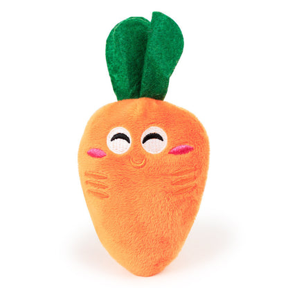 Carrot Plush Chew Toy for Dogs & Cats