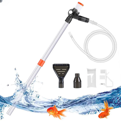 Press-Type Siphon Pump Aquarium Gravel Cleaner