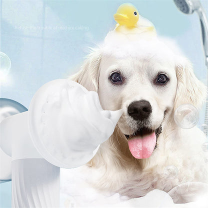 Automatic Foaming Shampoo Pet Bath Brush