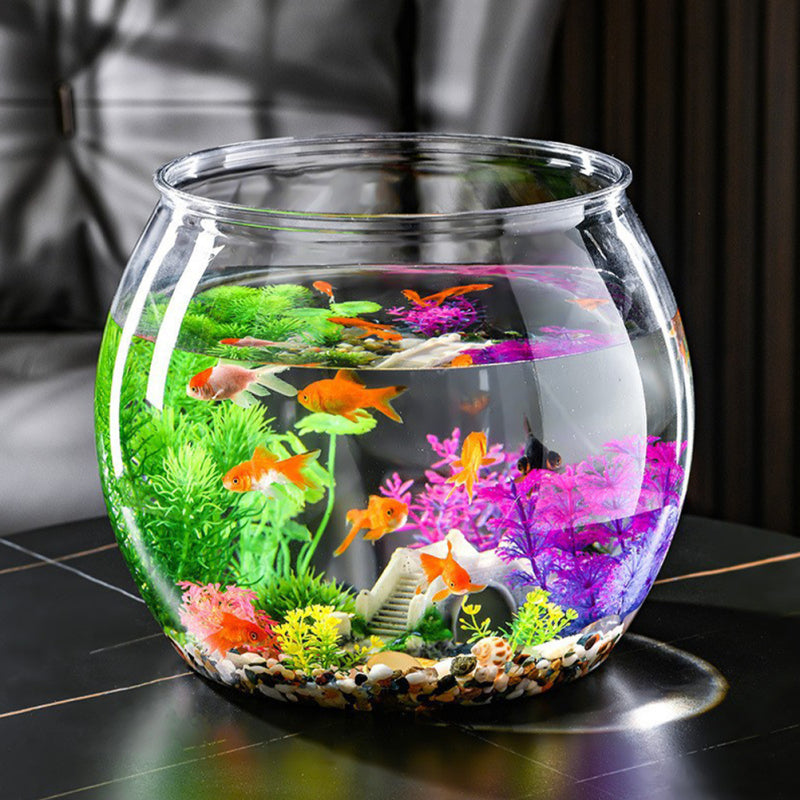 Clear Round Plastic Fish Bowl – Durable & Versatile