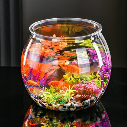 Clear Round Plastic Fish Bowl – Durable & Versatile