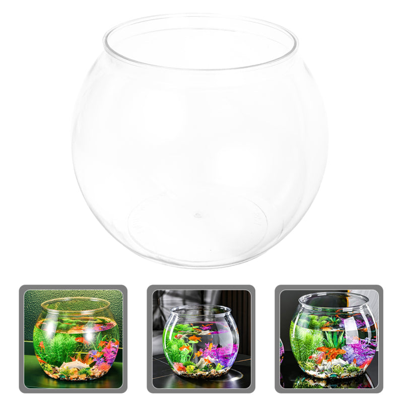 Clear Round Plastic Fish Bowl – Durable & Versatile