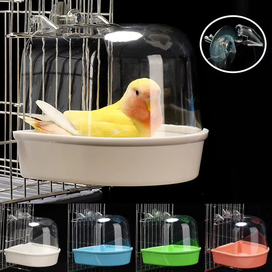 Hanging Bird Bath Box – Parakeet & Parrot Shower