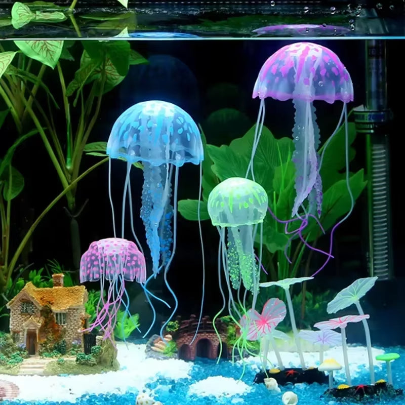 Glowing Artificial Jellyfish – Fish Tank Ornament