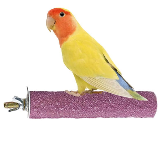 Bird Stand Grinding Stick – Frosted Perch for Cages