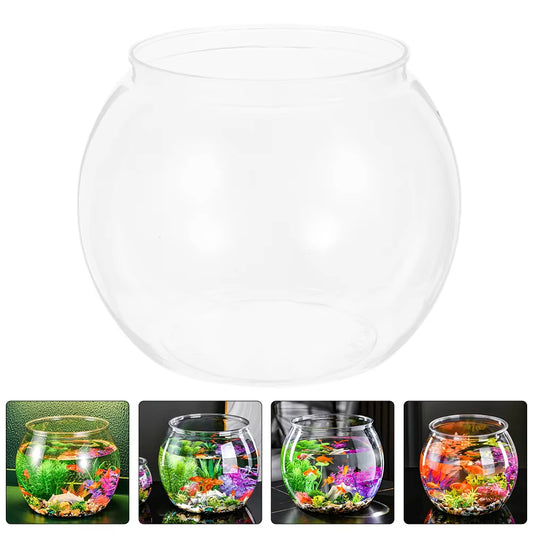 Unbreakable Round Plastic Fish Bowl – Clear & Durable