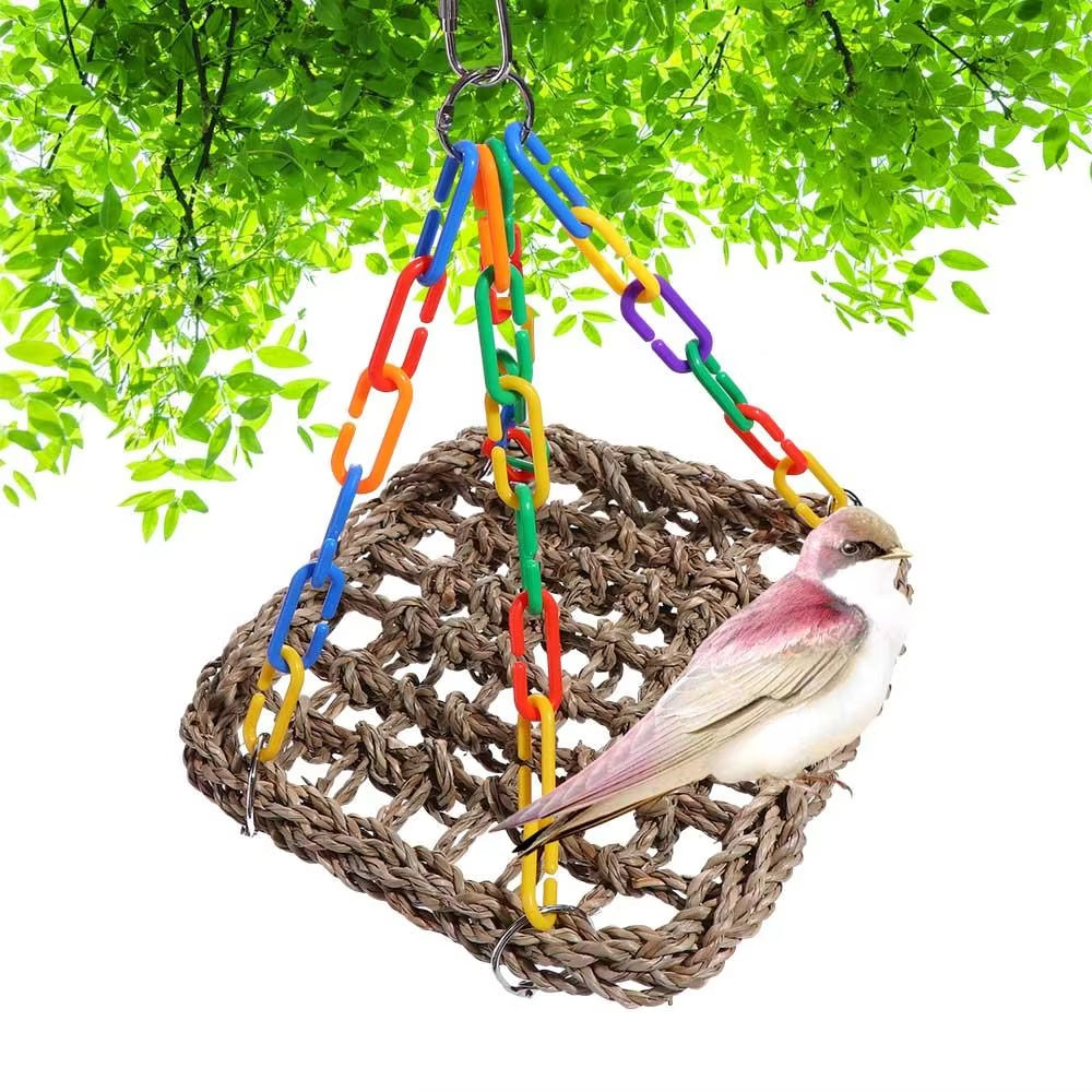 Parrot Hammock & Swing – Durable Hanging Bird Perch