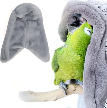 Soft Plush Bird Hammock – Warm Hanging Parrot Bed