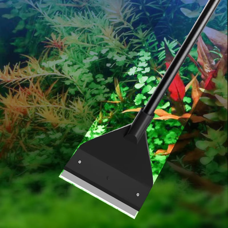 Aquarium Algae Scraper – Dual-Use Glass & Sand Cleaner