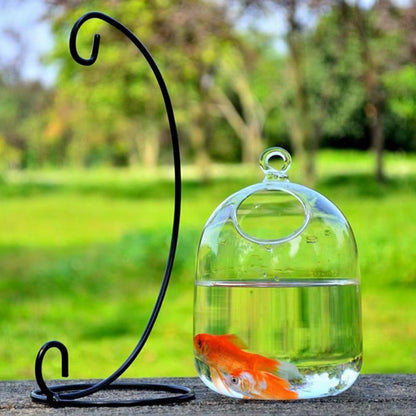 Hanging Glass Fish Bowl – Round/Rectangle Vase