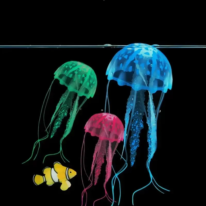 Glowing Artificial Jellyfish – Fish Tank Ornament