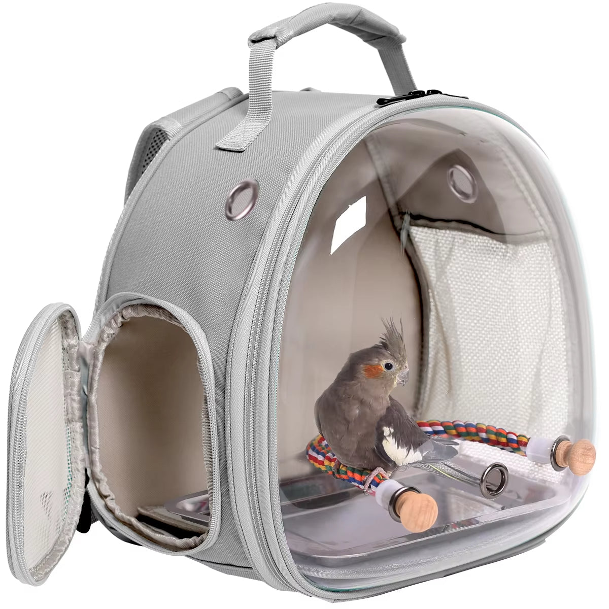 Portable Bird Travel Backpack – Transparent & Breathable