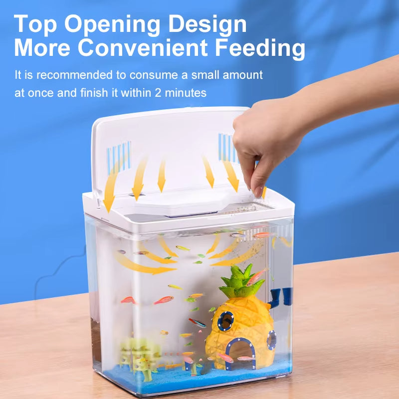 Mini Tabletop Fish Tank – Self-Circulating Filter