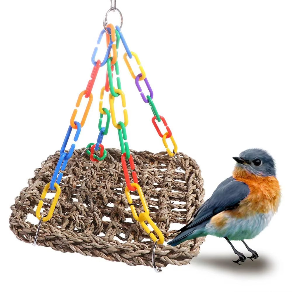 Parrot Hammock & Swing – Durable Hanging Bird Perch