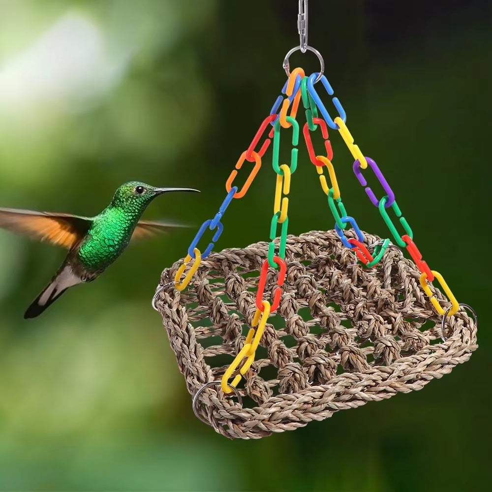 Parrot Hammock & Swing – Durable Hanging Bird Perch