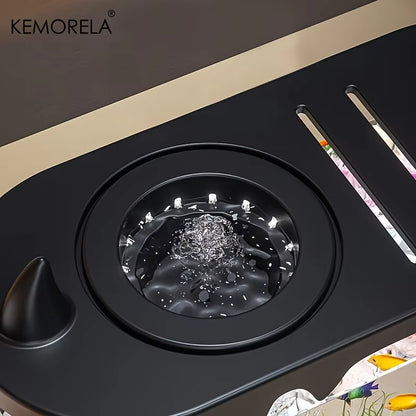 KEMORELA Small Desktop Fish Tank – HD & Filter-Free