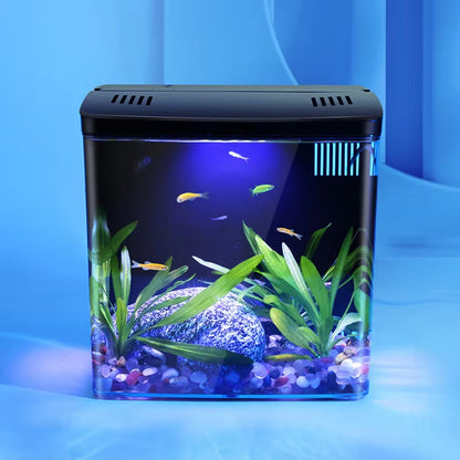 Mini Tabletop Fish Tank – Self-Circulating Filter