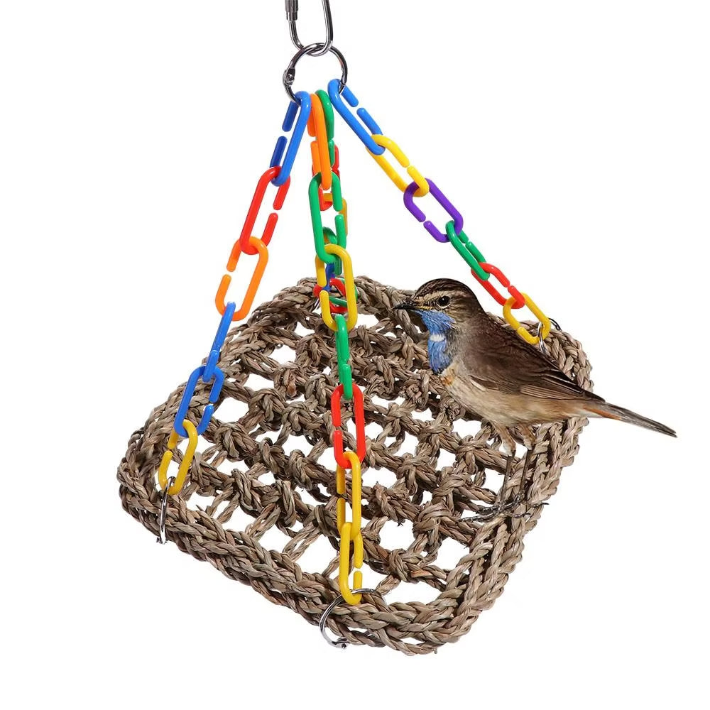 Parrot Hammock & Swing – Durable Hanging Bird Perch