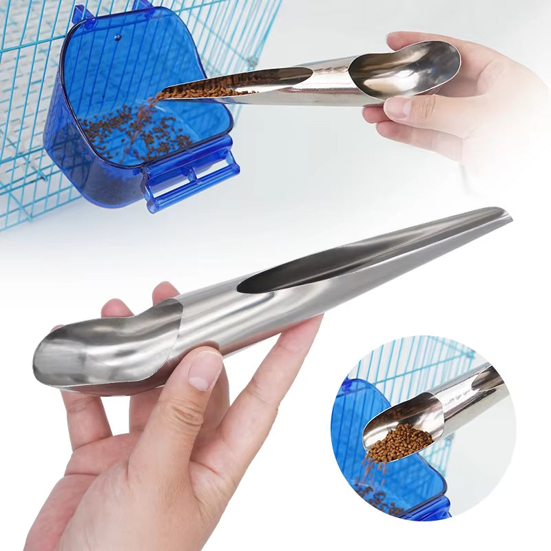 Stainless Steel Parrot Feeder Spoon – Bird Feeding Tool