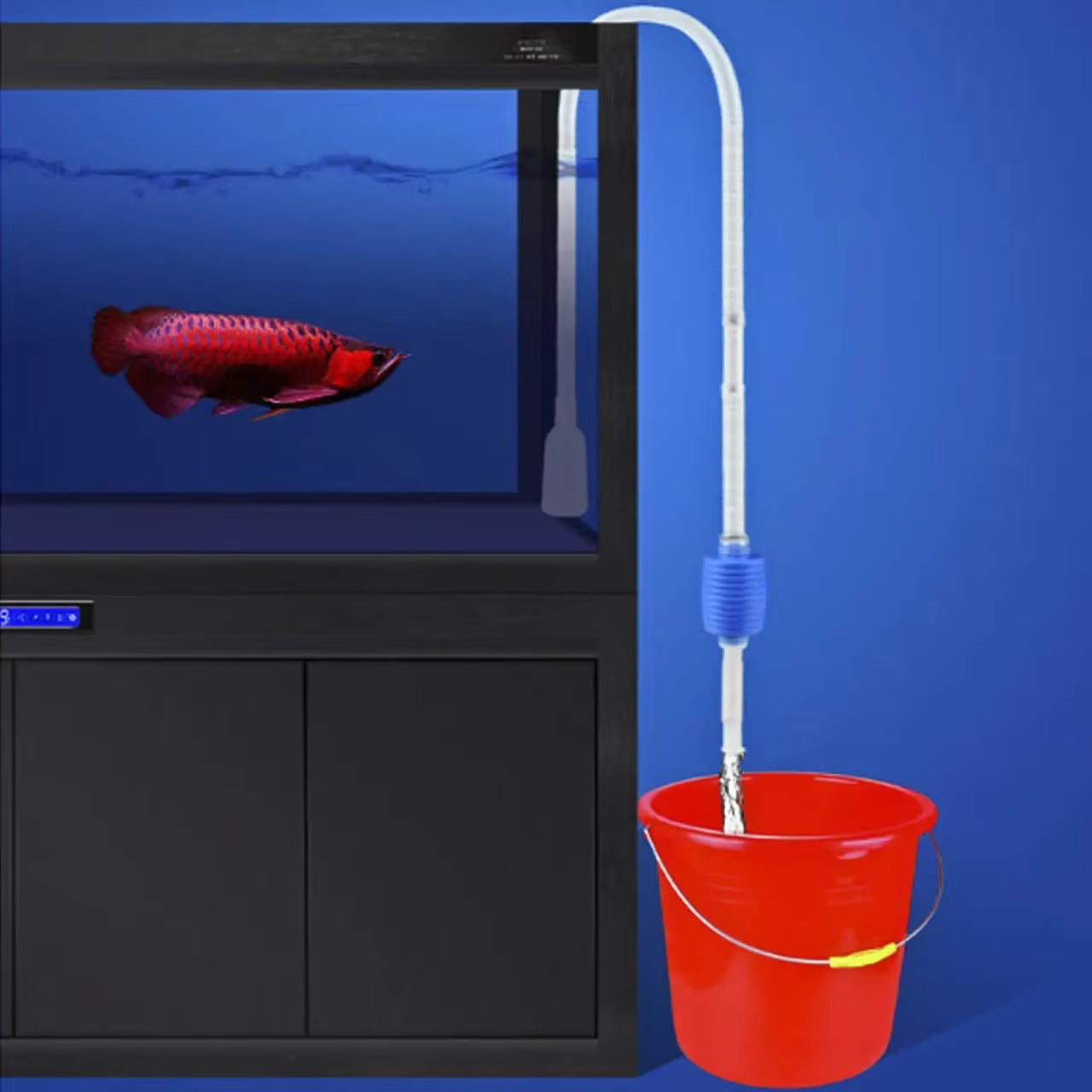 Semi-Automatic Aquarium Vacuum & Water Changer