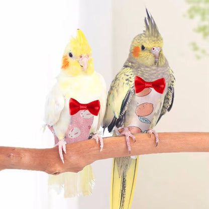 Parrot Diaper with Bowtie – Cute & Washable Bird Suit