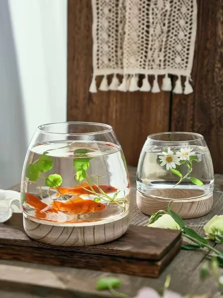 Clear Plastic Tabletop Fish Bowl – Aquaponic Design