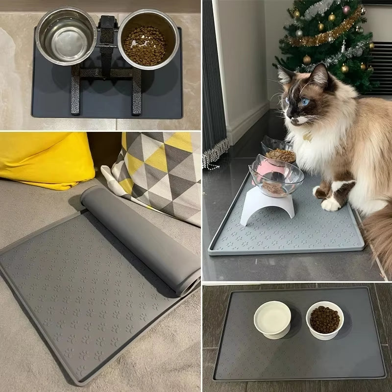 Waterproof Silicone Pet Placemat – Non-Slip Food Bowl Mat