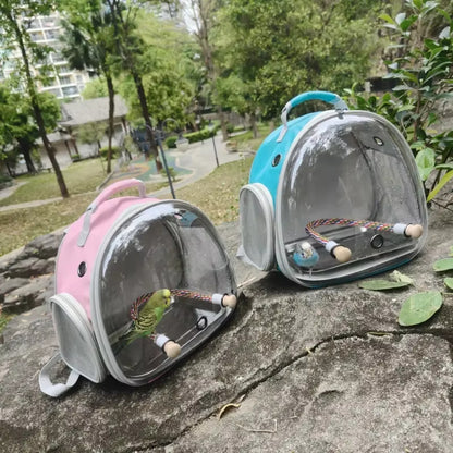 Portable Bird Travel Backpack – Transparent & Breathable