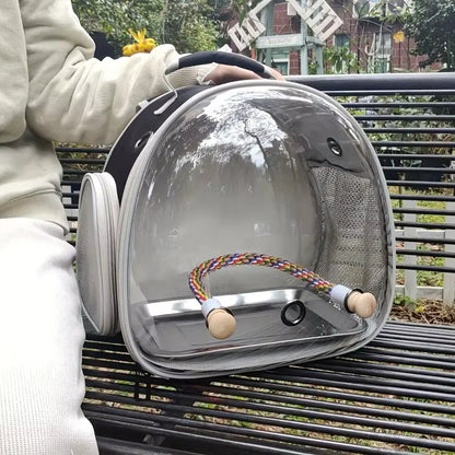 Portable Bird Travel Backpack – Transparent & Breathable