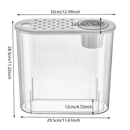 Clear Plastic Tabletop Fish Bowl – Aquaponic Design