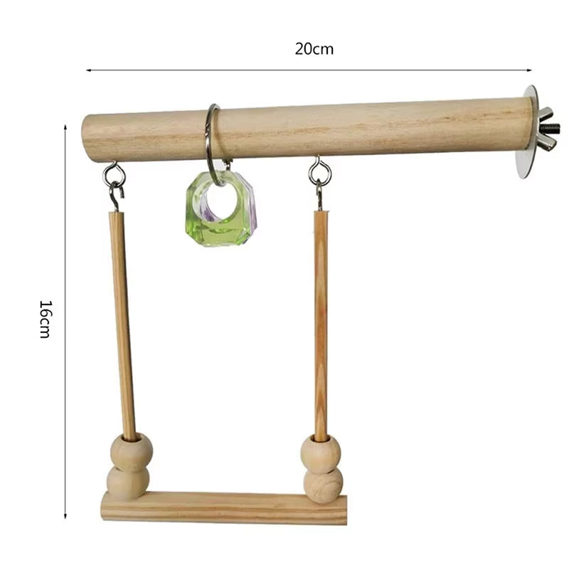 Bird Swing & Climbing Ladder – Parrot Toy with Bells