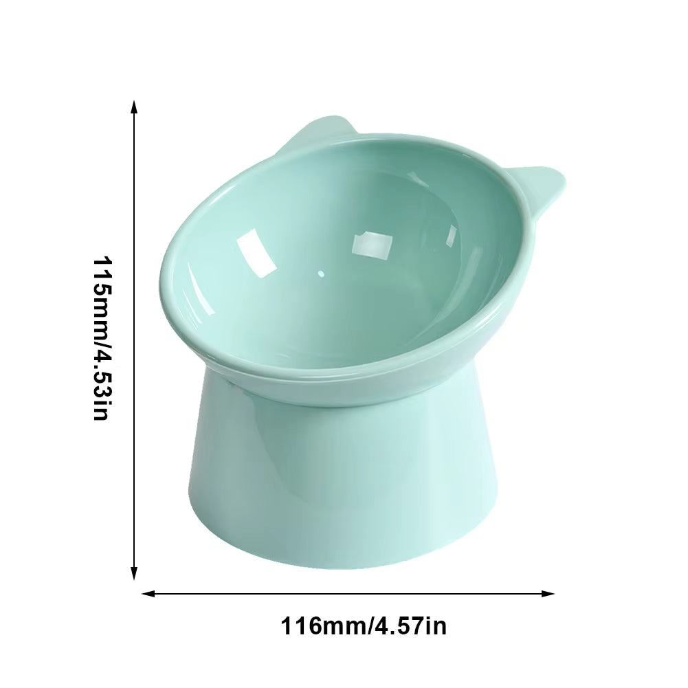 Tilted Elevated Cat Bowl – Anti-Vomiting & Non-Slip