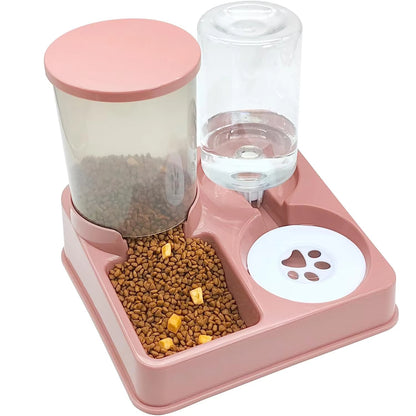 2-in-1 Automatic Cat Feeder & Water Dispenser Set