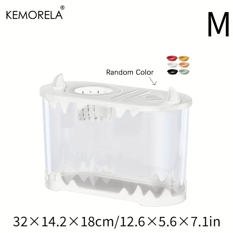 KEMORELA Small Desktop Fish Tank – HD & Filter-Free