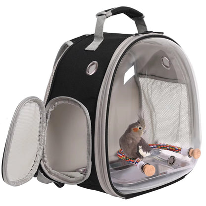 Portable Bird Travel Backpack – Transparent & Breathable