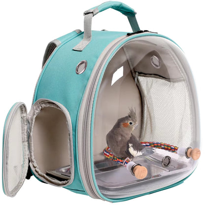 Portable Bird Travel Backpack – Transparent & Breathable