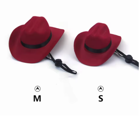 Pet Cowboy Hat Adjustable Cap for Small Dogs & Cats