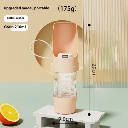 2 In 1 Travel Water Dispenser & Feeder For Pets