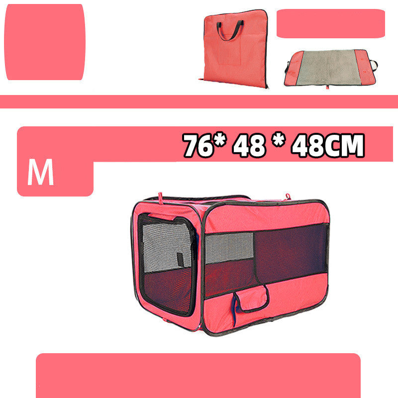 Folding Fabric Pet Carrier With Safety Zippers