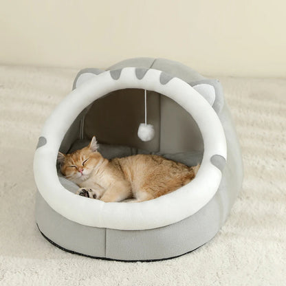 Super Warm Cat Bed Pet House Kitten Cave Cushion