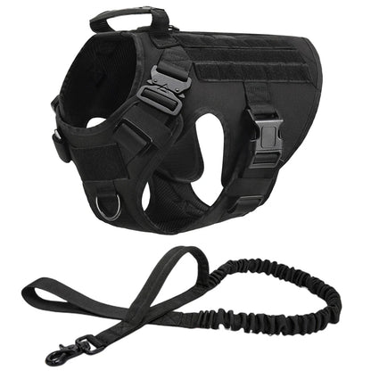 Tactical Dog Vest and Leash Set for Training & All Breeds