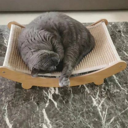 Wooden Cat Scratching Pad Multifunctional Detachable Bed